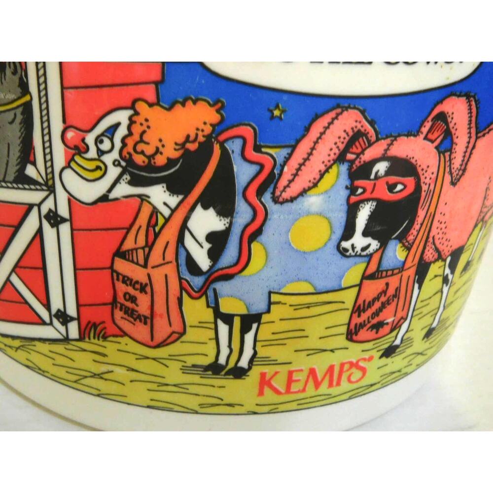 Vintage Kemps It's The Cows Halloween Ice Cream Pail Bucket Collector Series - Picture 3 of 10